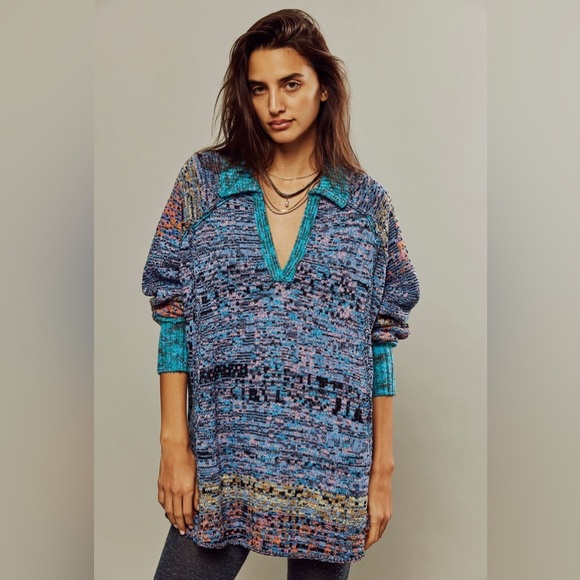 Free People Seasons of Sun sweater/tunic - Picture 1 of 8